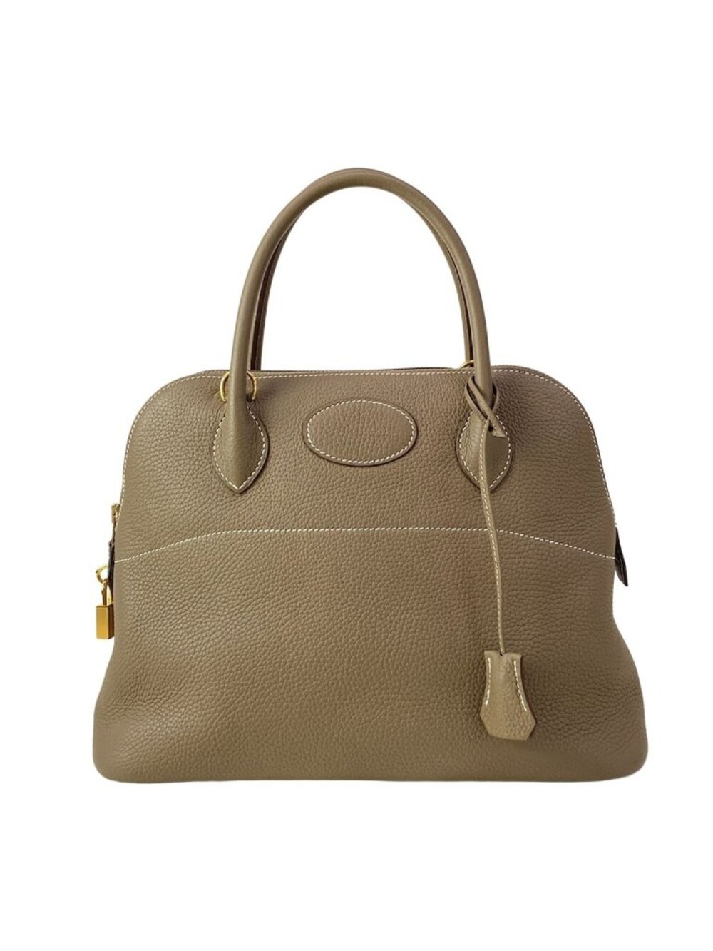 Hermes Handbag Bolide 31 Etoupe Gold